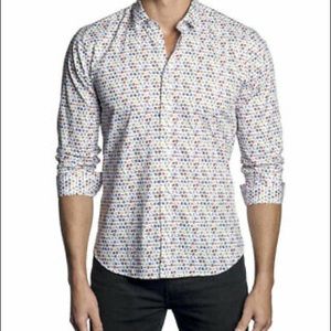 Jared Lang Multicolor Pool Ball Med Slim FIT Shirt